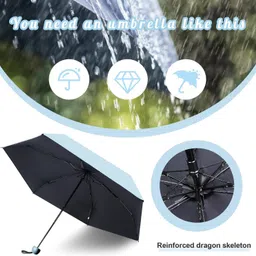 toriyox Mini Folding Compact Umbrella with Case,Portable Umbrella,Small Sun,Rain Pocket Umbrella image 5
