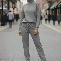 mack jonney Solid Women Track Suit image 1