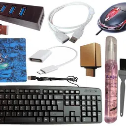 ANJO Wired Keyboard-Wired Mouse-Pad-Hub2.0-3in1 Cleaner-OTG C&M-Ext Cable 1.5m Combo Set-picture-11