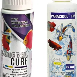 foodie puppies Aquatic Remedies Combo -(Paracidol + General Cure) 60ml Each Aquatic Plant Fertilizer-picture-14
