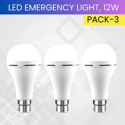 sacro 12W Rechargeable Inverter LED Bulb with Upto 4H.Power Cut Lighting Pack of_3X422 4 hrs Bulb Emergency Light-picture-16