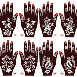bittu creation MENDI_F139 MENDI_F139 Hand Mehndi Stencil Stencil-picture-39
