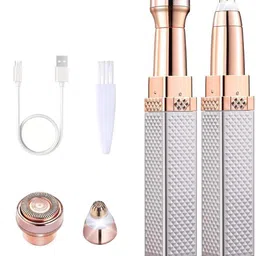 sarchase Women's Beauty 2-in-1 Wireless USB Rechargeable Facial Hair Remover Epilator image 2