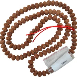 lakshe ki dukan 9 Mukhi Rudraksha Mala 108 Beads Rudraksha Necklace image 3