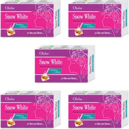 snow white Moisturising Soap (Pack of 5) for Fairness, Acne, Black Heads, Pimple Spots-picture-14