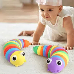 trade zone Colorful Caterpillar Squeeze Toy for Kids image 4