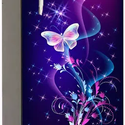 durga quality creation 124.46 cm Fridge Sticker single door waterproof sticker decal sticker size 24x49 inch Self Adhesive Sticker-picture-25