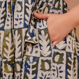 atharvstyles Printed Pure Cotton Stitched Flared/A-line Gown image 3