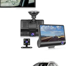 maties 4inch 3Way Car DVR Camera 1080P Video Recorder Cameras 82 Black LCD-picture-44