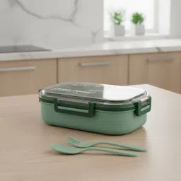 keaton lunch box for school, college and office with spoon and fork tiffin box nastabox 2 Containers Lunch Box-picture-12