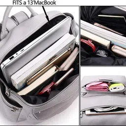jaisom Small 7 L Laptop Backpack Small 18 L Laptop Backpack Purse Travel Vintage PU Leather Bag For Women-picture-17