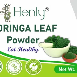 henly Organic Moringa Powder 200gm - Powerful Vitamins & Antioxidants Protein Bars image 3
