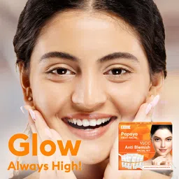 vlcc Papaya Fruit Single Facial Kit For Refreshed & Blemish Free Skin 60 g image 3