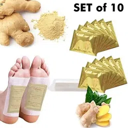 luxorio Kinoki Ginger Detox Pads – Foot Patch 10pcs for Toxin Removal & Rest-picture-17