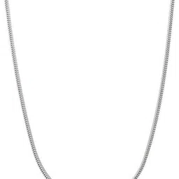 16 Inches Sleek Compact Snake Design Pure 92.5 Sterling Silver Chain-image-95