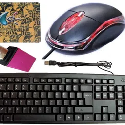 ANJO USB Keyboard-LED Mouse-Non Slip Mouse Pad-Cleaner-OTG C Type Combo Set-picture-24