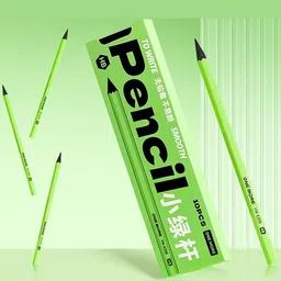 Green HB Wood Pencils Set (10 Pcs) Pencil-image-11