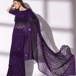 clemira Embellished Bollywood Georgette Saree image 2