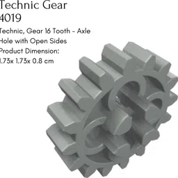 yellow tommy Technic Gear 16 Tooth 4019 Compatible with all Building Blocks, 20 Pcs image 2