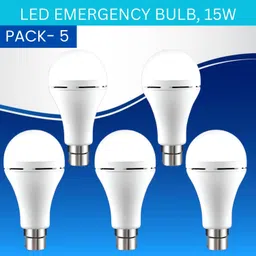 sacro 15W Rechargeable Inverter LED Bulb with Upto 4H.Power Cut Lighting Pack of_5E340 4 hrs Bulb Emergency Light-picture-23