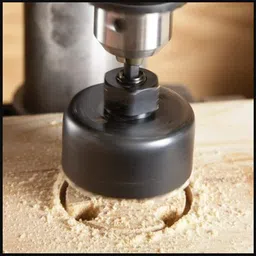 inditrust Heavy duty Multi size 6pc Hole saw set size- 30mm,36mm,42mm & 53mm for wood and Plastic Rotary Bit Set image 3