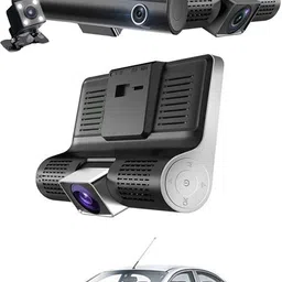 maties 4inch 3Way Car DVR Camera 1080P Video Recorder Cameras For Vehicle-235 Black LCD-picture-27