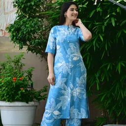 isha e kart Top Palazzos Co-ords Set image 3