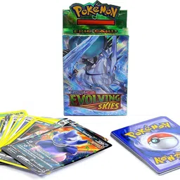 toyzzilla Poke-Moon Evolving Skies Card Game for Kids,Boys,Girls,Adults(25 Cards) image 2