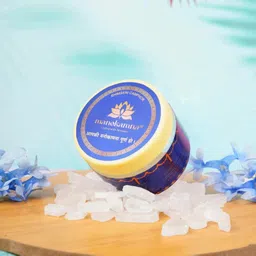 manokamna Bhimseni Camphor Traditional Remedy with Spiritual Essence 100gm jar (Pack of 1)-picture-24