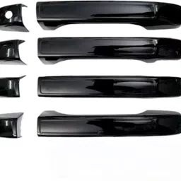 car black chrome door handle catch cover for Maruti Brezza Car Grab Handle Cover-image-1