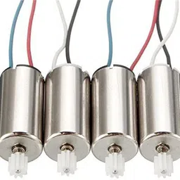 invento 6pcs 3.7V 7x20mm 720 Micro Coreless High Speed 48000 RPM DC Motor with 11 teeth Plastic Gear mounted for Quadcopter Helicopter Tiny Toy Drones Automotive Electronic Hobby Kit image 4