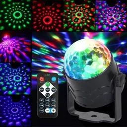 wundervox Magic Ball Lights RGB UV LED Disco Light Single Disco Ball-picture-30