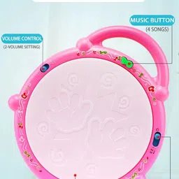 kidzblend 3D Flash Drum Toy with Flash Light & Music Effects image 3