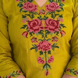 neeru Women Pure Cotton Kurti Pant Set image 4