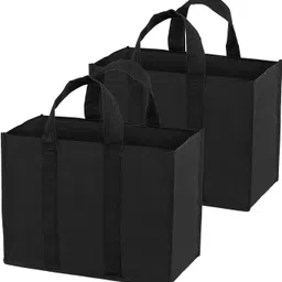 storite Canvas Cloth Shopping Bags For Vegetables Fruits with Reinforced Handles Pack of 2 Grocery Bags-picture-26