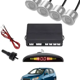 peeps store Universal 4 Silver Reverse Parking Sensor-PS25B40 Universal 4 Silver Reverse Parking Sensor-PS25B40 Parking Sensor-picture-25