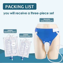 kumijashi Reusable Male Urine Bag 2000 Ml + 1000 Ml Urine Bag image 2