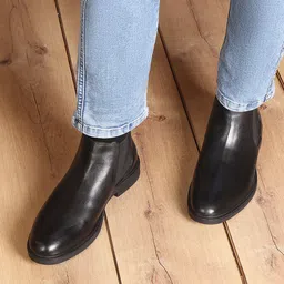 carlton london Classic Slip-On Ankle Chelsea Boots for Men Boots For Men image 2