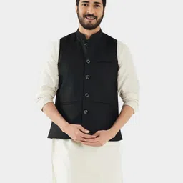 rocksy Solid Men Waistcoat image 1