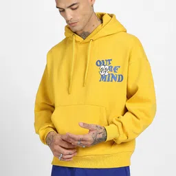 veirdo Men Full Sleeve Graphic Print Hooded Sweatshirt image 4
