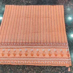 adarsha Cotton Blend Printed Yellow Women Dupatta image 3