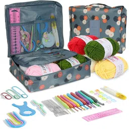 shivom Ergonomic Crochet Hooks Kit, 61 Pc with Case, Yarn - Beginner to Pro, Amigurumi-picture-27