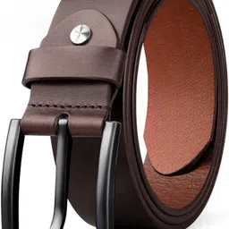 roadster Men Formal, Casual, Party, Evening Brown Genuine Leather Belt image 1