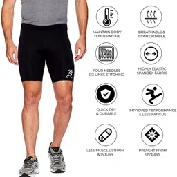 slc Solid Men Black Tights image 3