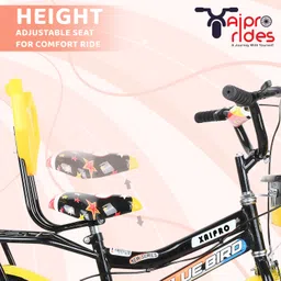 xaipro 16T ZOOM YELLOW CYCLE FOR BOYS AND GIRLS 14 T (inch) BMX Cycle image 3