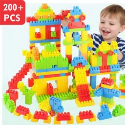 fizzy funs 200+ PCS Building Blocks Set - Creative Educational STEM Learning Toy for Kids-picture-32