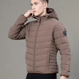 red tape Men Solid Padded Jacket image 5