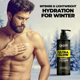 beardo Ultraglow Body Lotion for Men | Intense Hydration | Absorbs Instantly | Heals & Repairs Skin | image 3