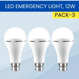 sacro 12W Rechargeable Inverter LED Bulb with Upto 4H.Power Cut Lighting Pack of_3X414 4 hrs Bulb Emergency Light-picture-11