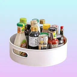 reudra Plastic all-round Turning Rack Shelf – Residential & Cookhouse Storage Basket-picture-13